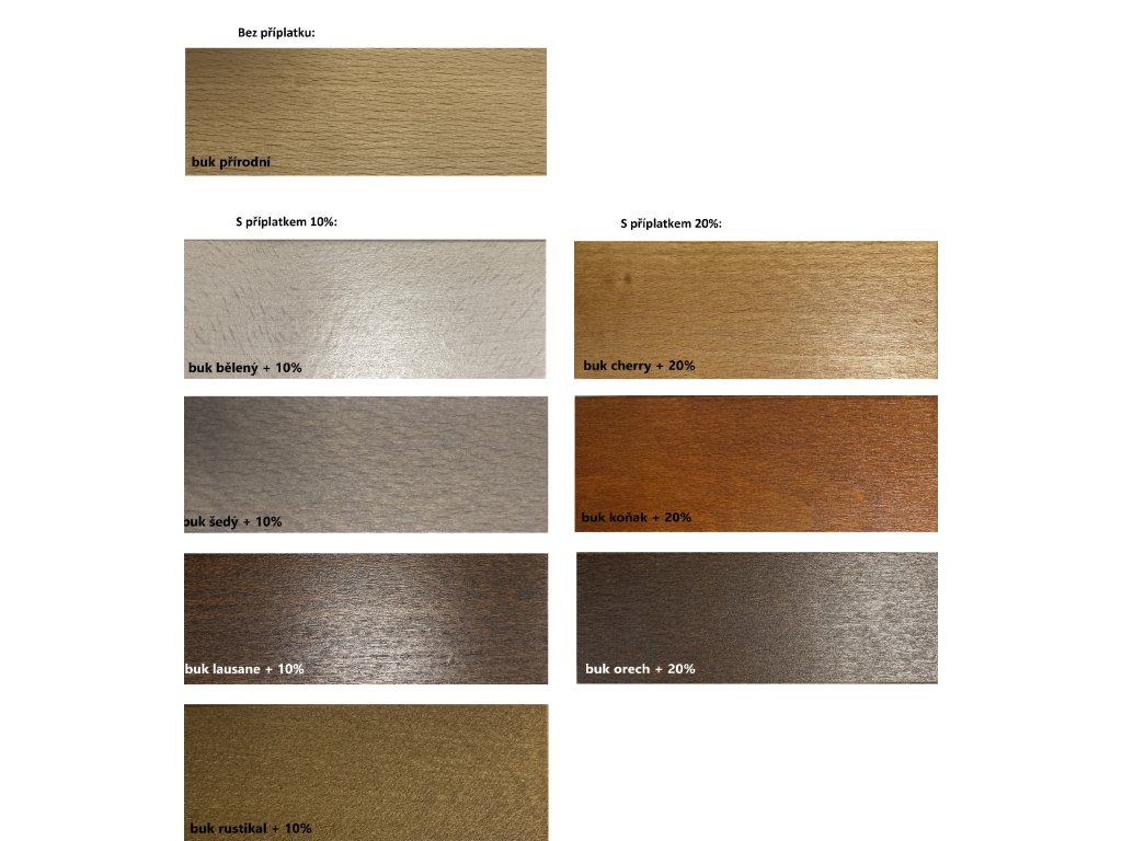 Postel LK 190 bukový masiv 140x200: Přírodní i mořené odstíny