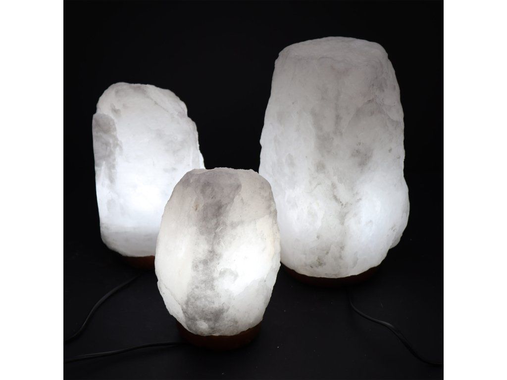 Lampa z Bílé Himalájské Soli cca 20-25Kg: Světlo ze soli