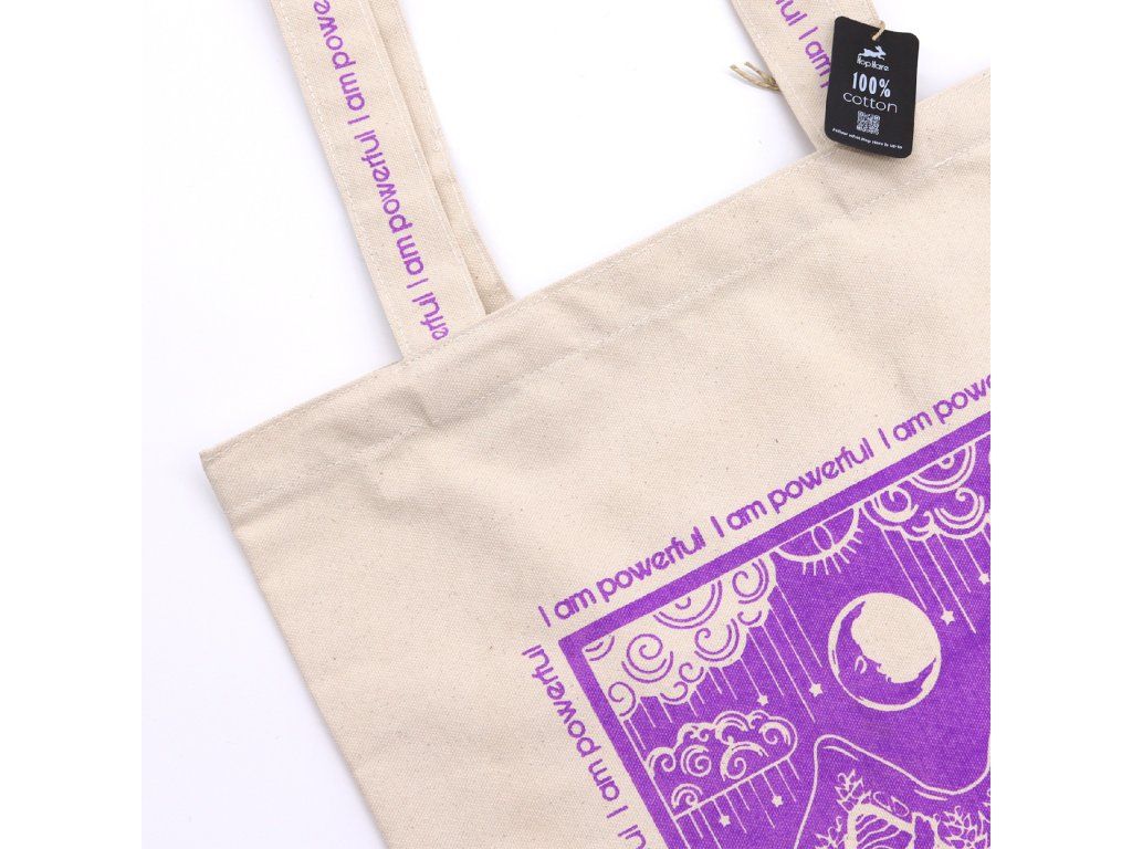 Hop Hare Nákupní Taška - I am Powerful - 10oz Bavlněné Plátno: I Am Powerful