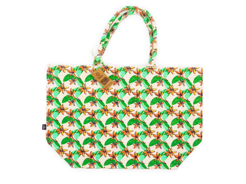 Velká Světlá Taška - Frangipani: Květinový design Frangipani