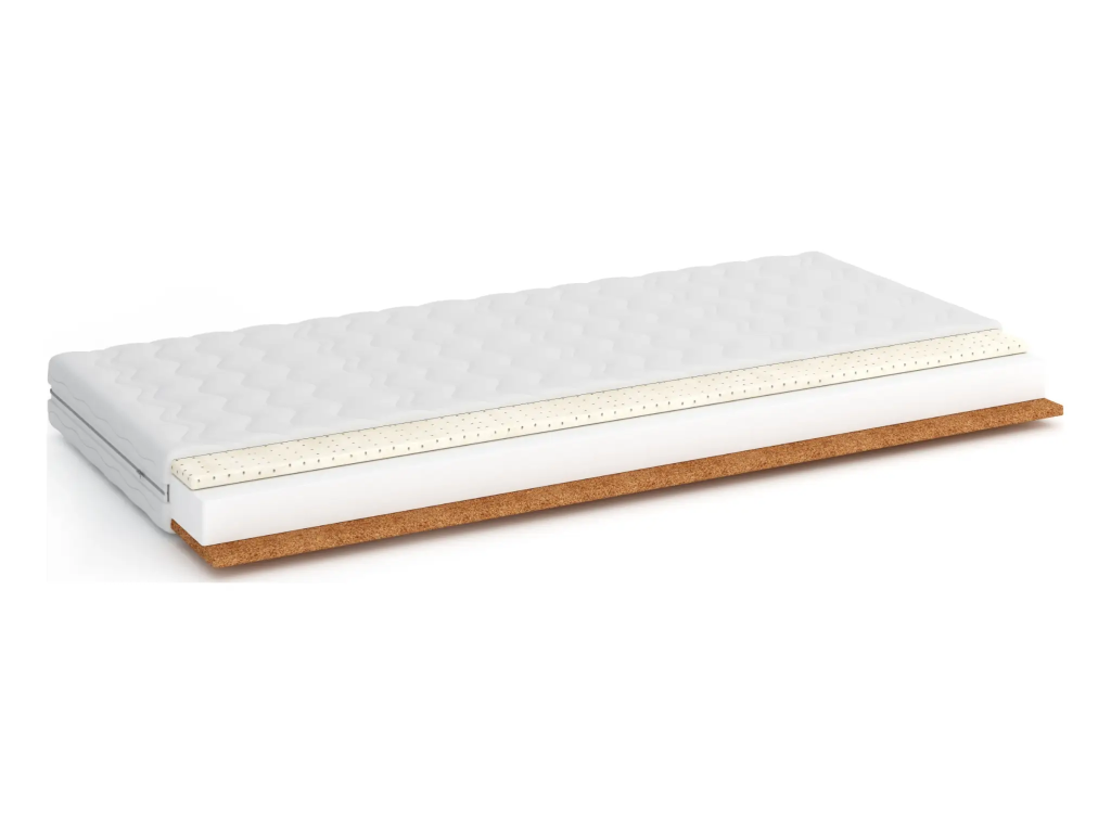 DREAM 80x170 středně tvrdá 8 cm kokosová pěnová latexová matrace: Latexová strana
