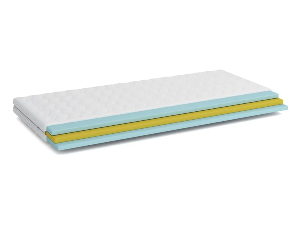 LIVELLO 70x160 středně tvrdá 11 cm termoelastická s pěnovou matrací: Termoelastická pěna na povrchu
