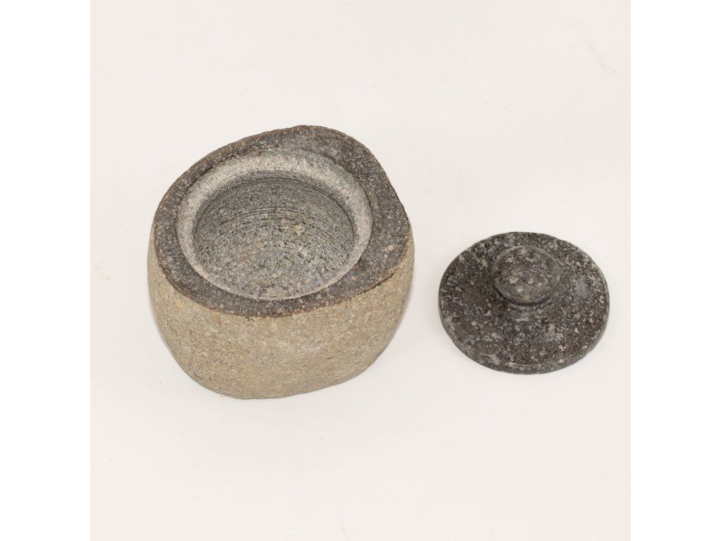 Nádobka z Říčného Kamene - Malá (cca 9x7cm): Přírodní říční kámen