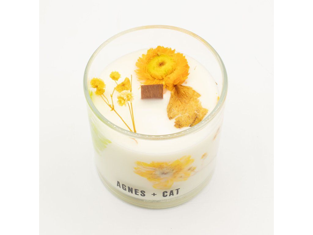 Agnes & Cat Botanická Sójová Svíčka - Rydal Oudh: Botanické detaily ve vosku